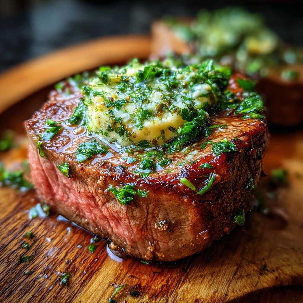 Rinderfilet mit Kräuterbutter