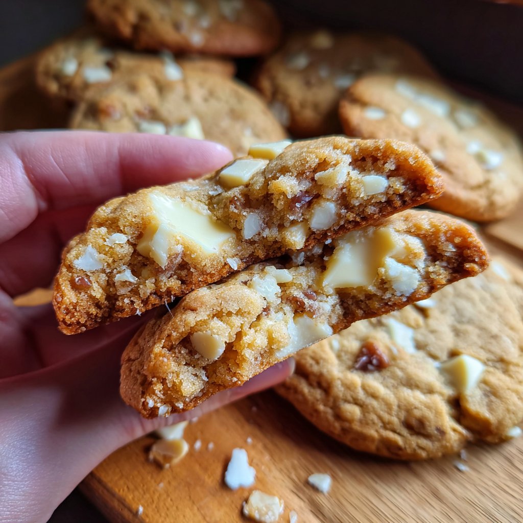 Cookies mit weißer Schokolade