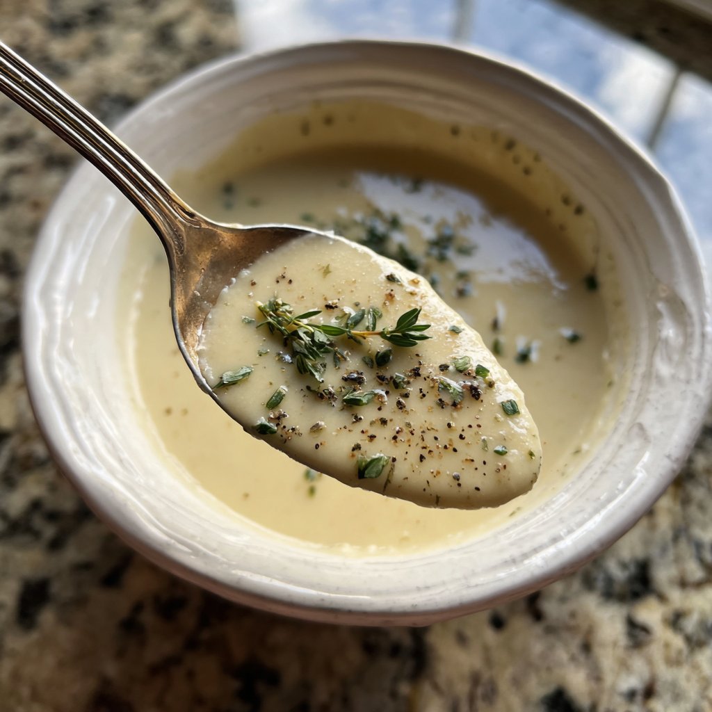 Cremige Blumenkohlsuppe mit einfachen Zutaten