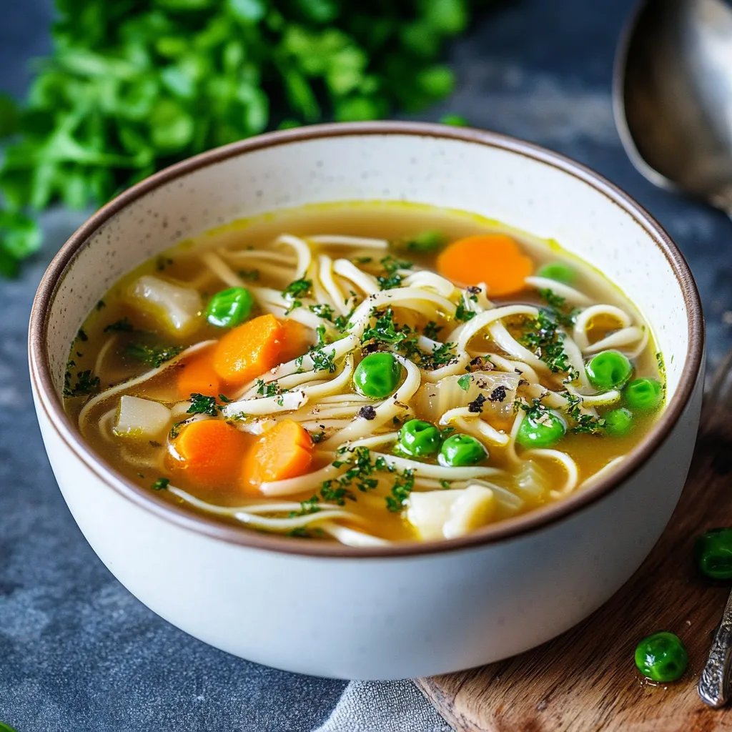 Nudelsuppe kochen nach bestem Rezept