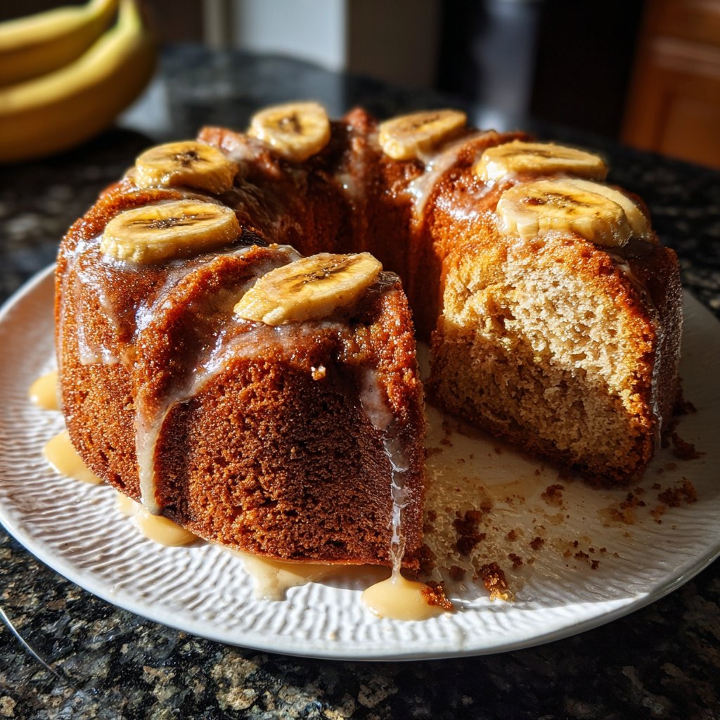 Bananenkuchen für die Familie