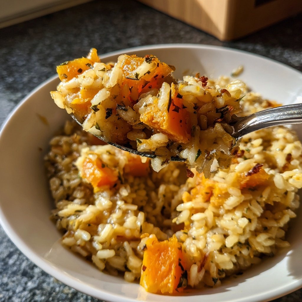 Risotto mit Kürbis und Muskat