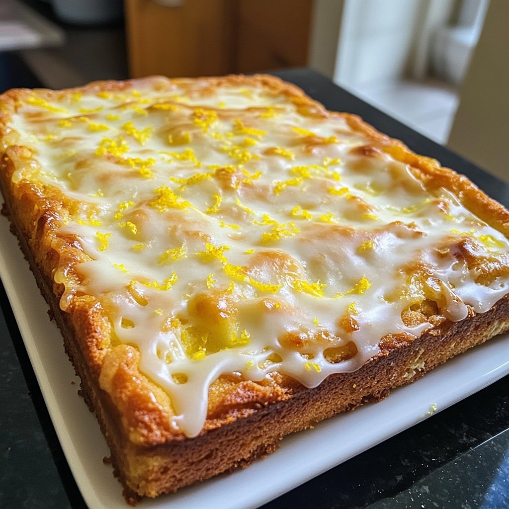 Zitronenkuchen mit Zitronenabrieb