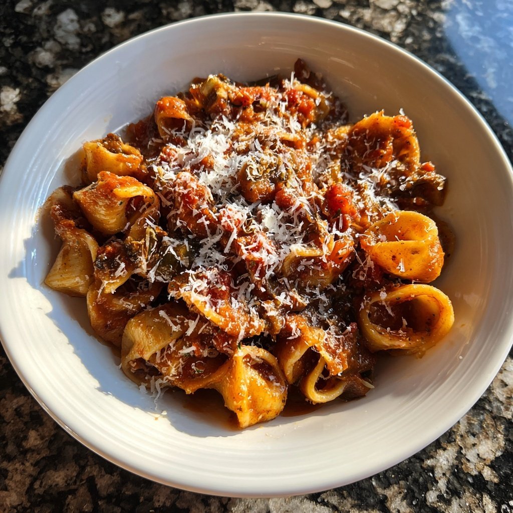 Internationale Küche Italienische Pasta alla Norma