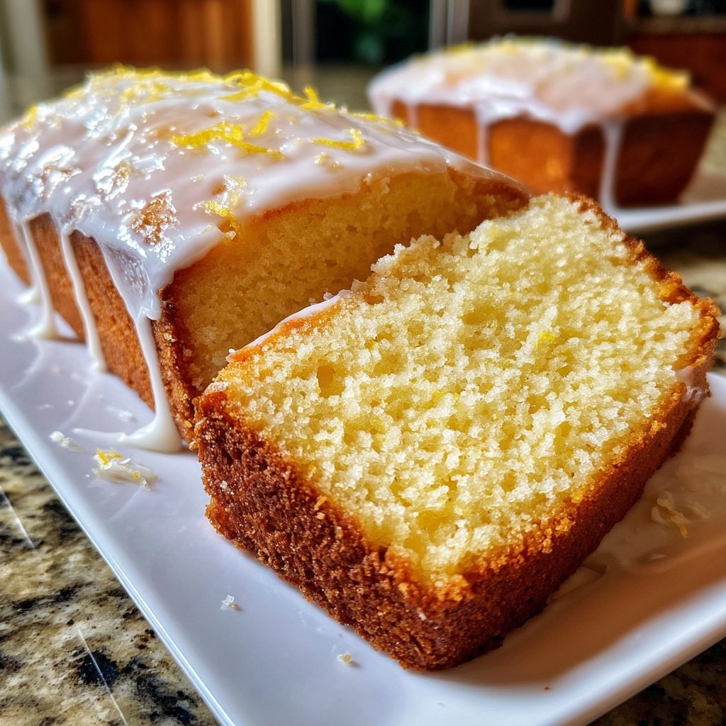 Zitronenkuchen mit Vanille