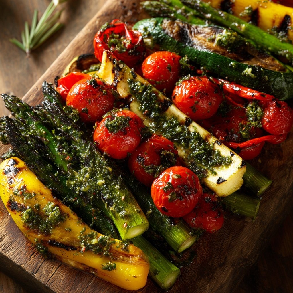 Gegrillte Gemüsepfanne