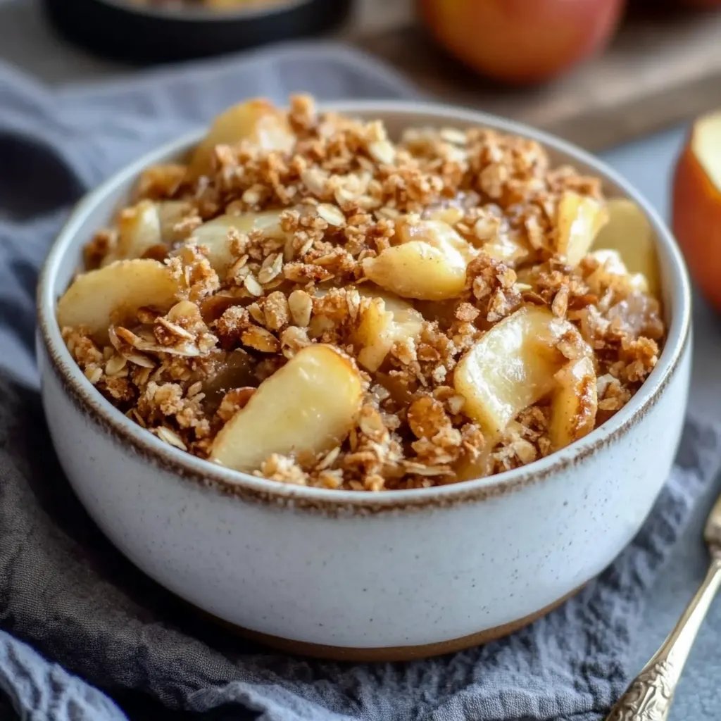 Veganer Apfel-Crumble