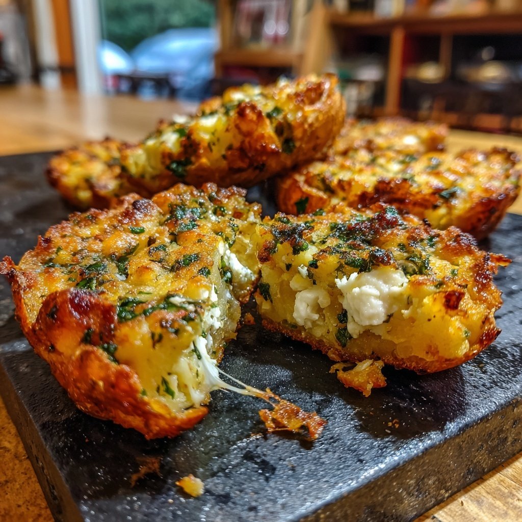 Gefüllte Süßkartoffeln mit Feta