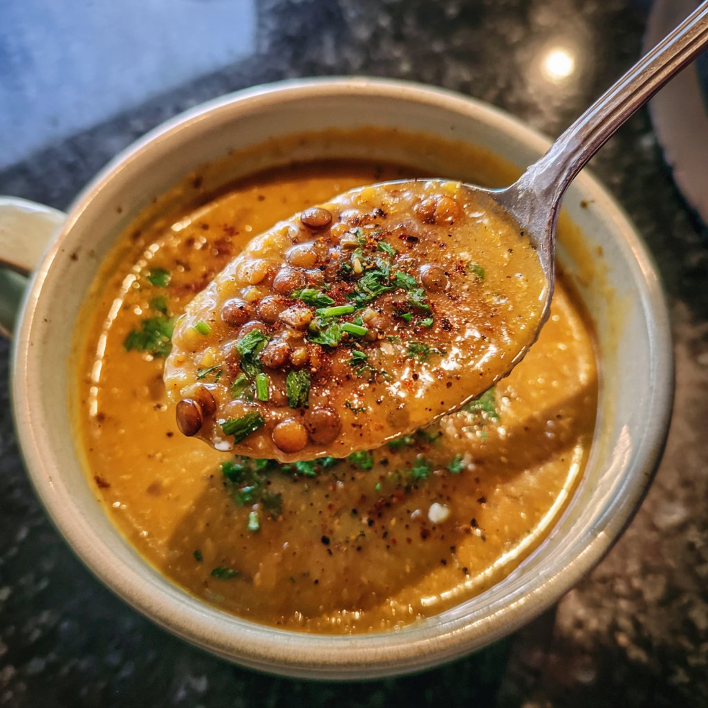 Linsensuppe mit Kreuzkümmel