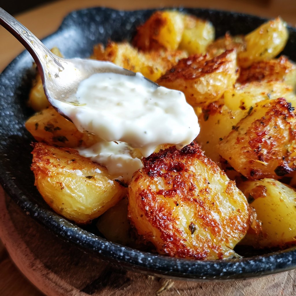 Ofenkartoffeln mit Zitronenjoghurt