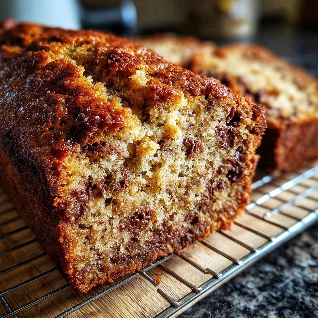 Bananenbrot mit Schoko-Drops