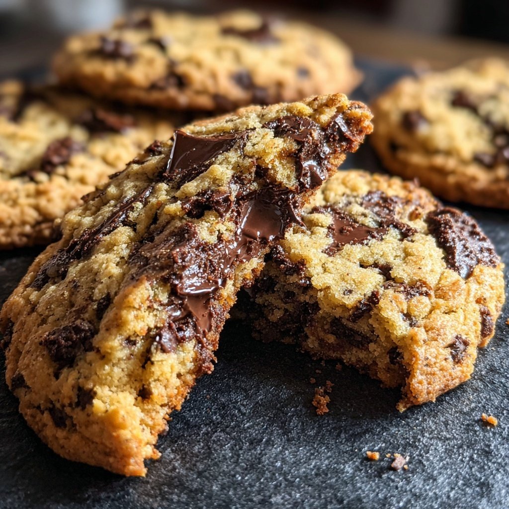 Cookies mit dunkler Schokolade