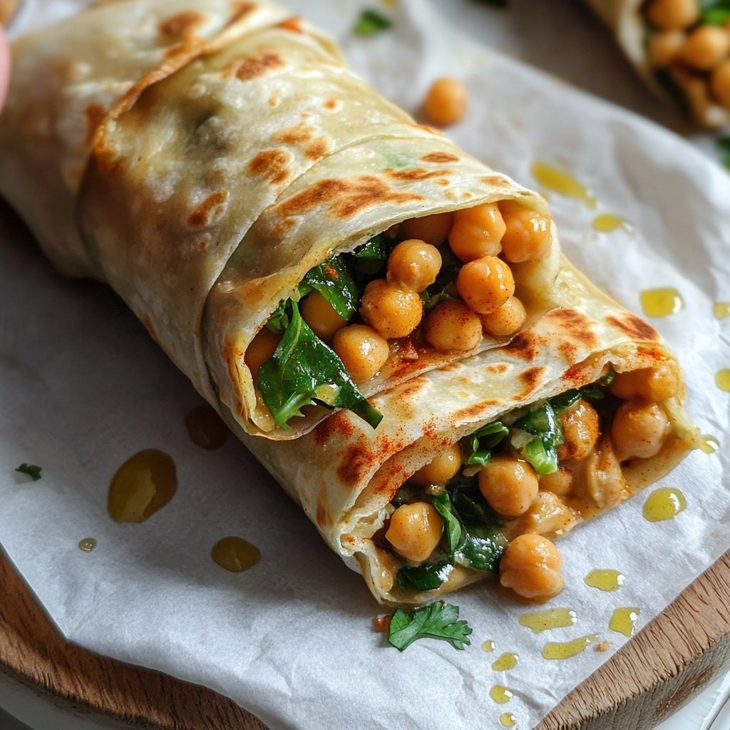 Wraps mit Kichererbsen