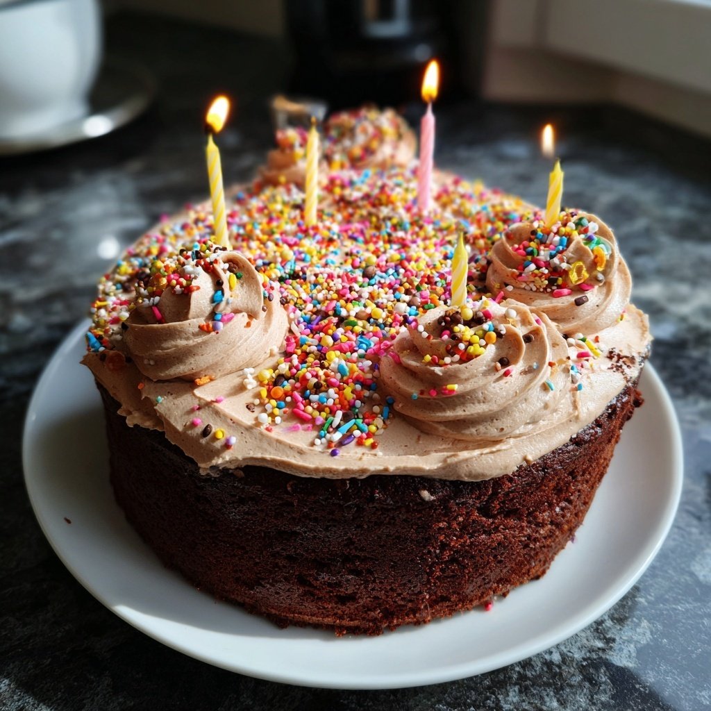Geburtstagskuchen mit Kerzen